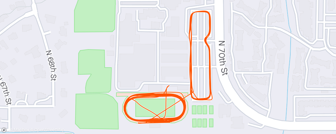 Map of the activity, TriScottsdale track and Oofos demo
