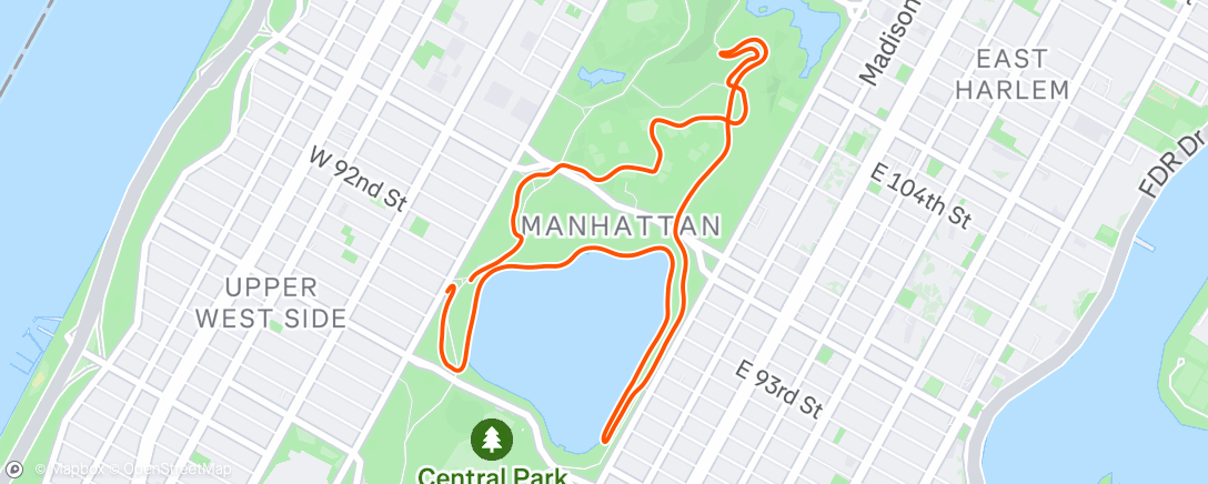 Map of the activity, Morning Walk