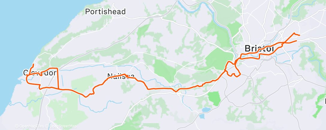 Map of the activity, Morning Ride