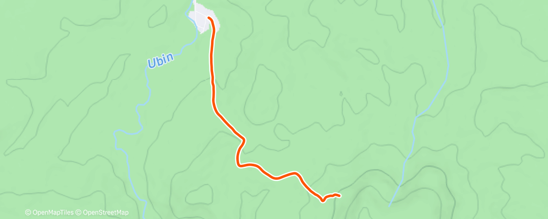 Map of the activity, Дневной забег