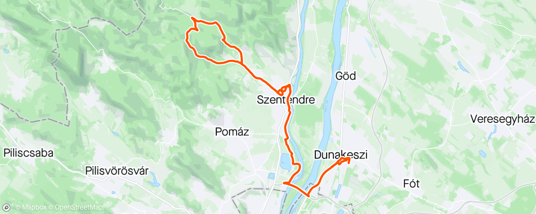 Map of the activity, Kisrigó kör