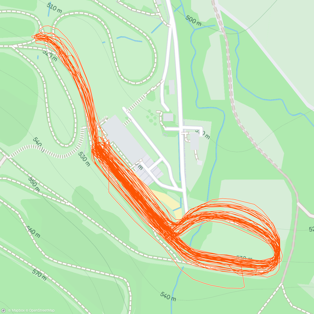 Map of the activity, narciartwo biegowe