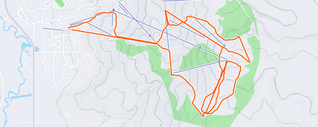 Map of the activity, Afternoon Alpine Ski