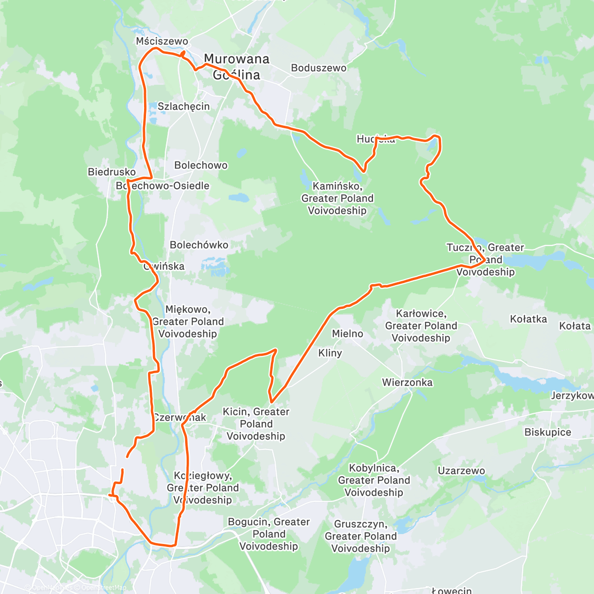 Map of the activity, taniec na lodzie