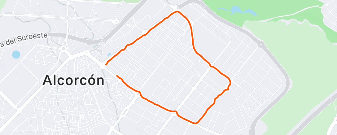 Map of the activity, Afternoon Walk
