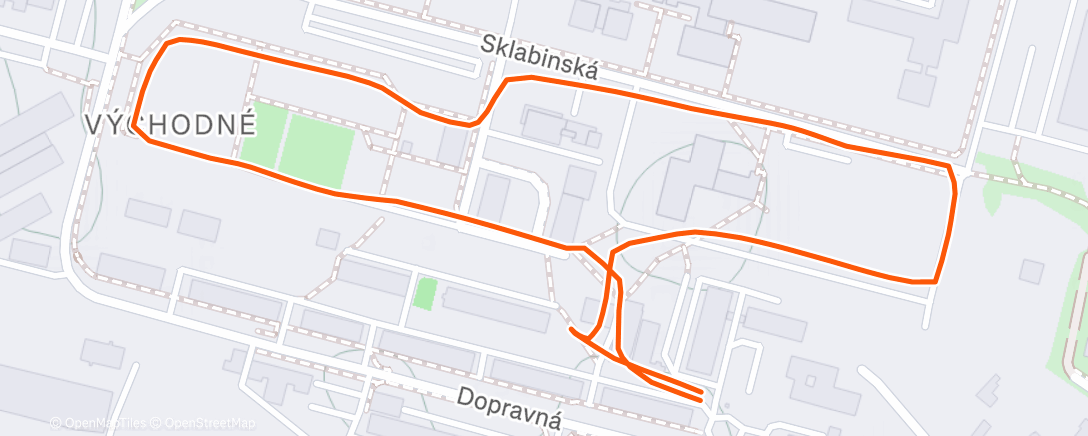 Map of the activity, Morning Run