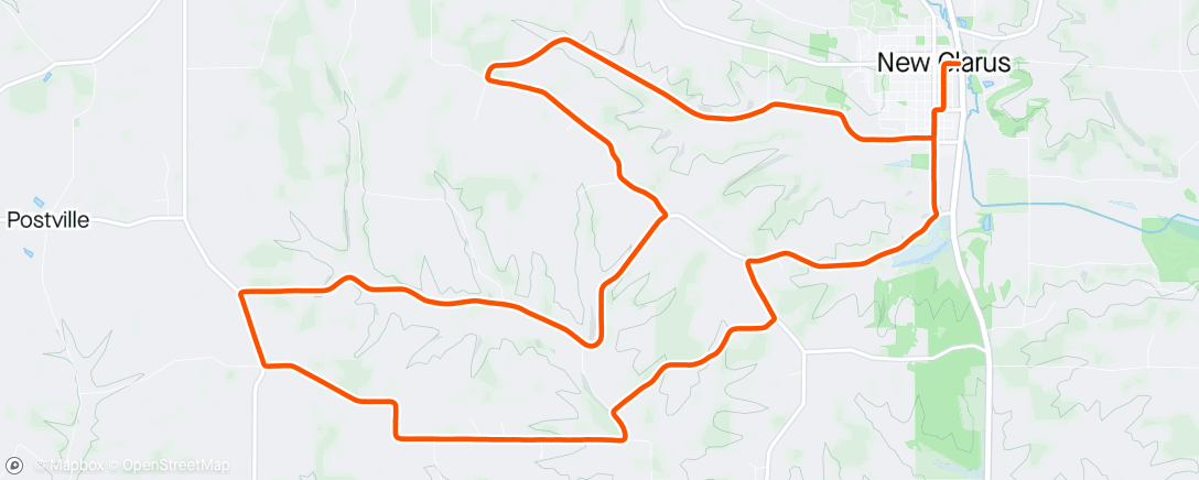 Map of the activity, hauser hills