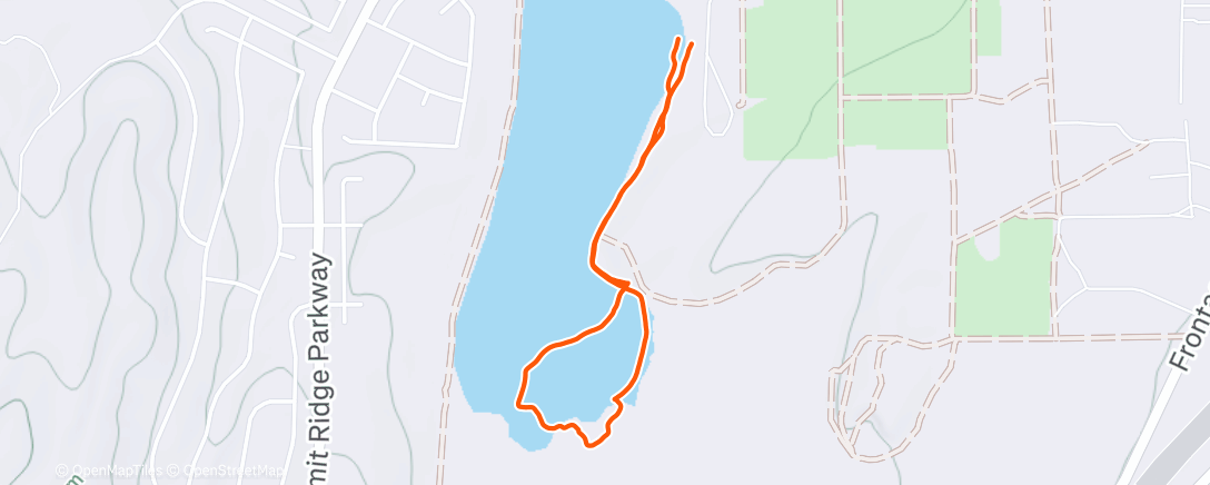 Map of the activity, Dog Walking
