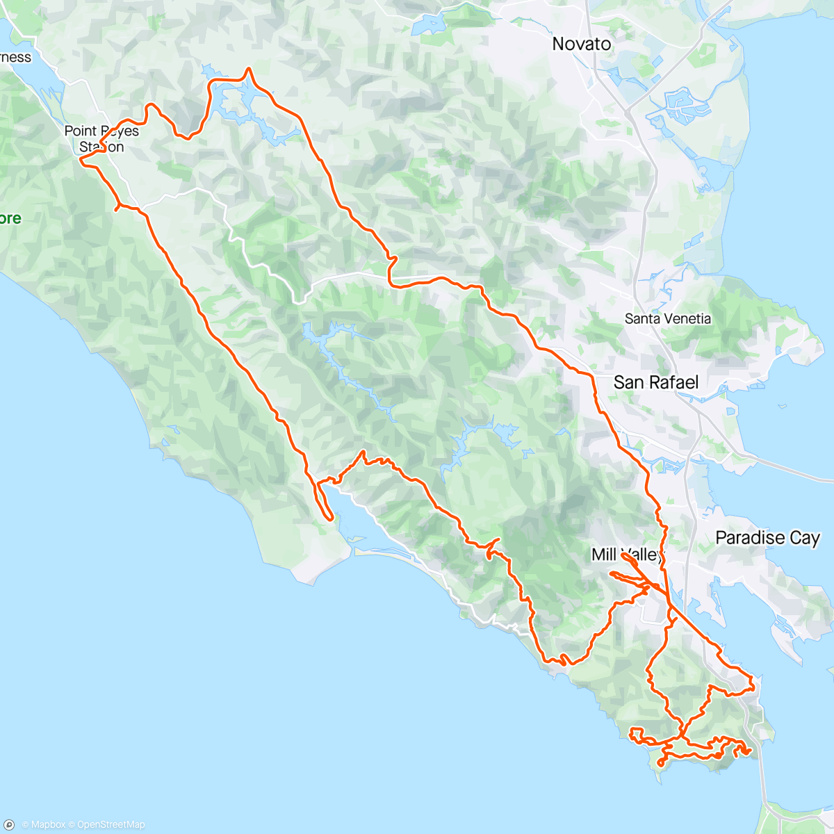 Map of the activity, Mosaic X AC Allroad Ride with the Pinarello Extension 😘