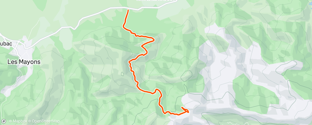 Map of the activity, Aller-retour sur les 5 Cèdes avec Julia