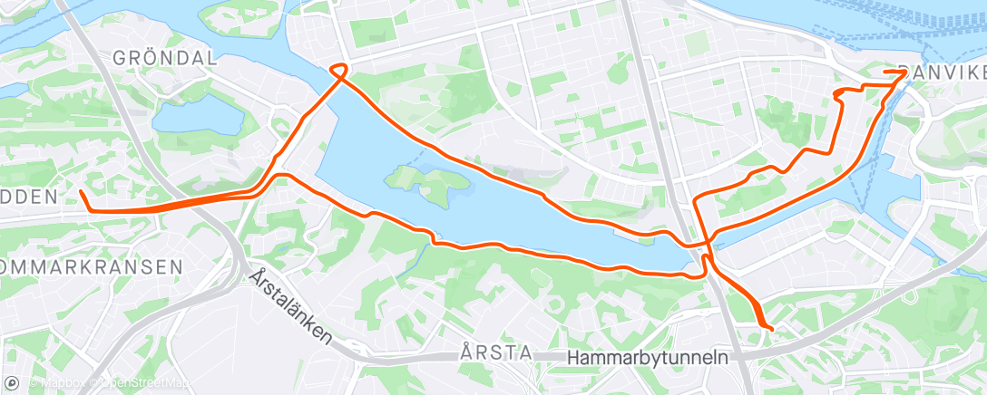 Map of the activity, Tbilisis Hörna