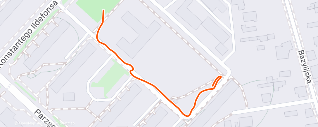 Map of the activity, Night Walk