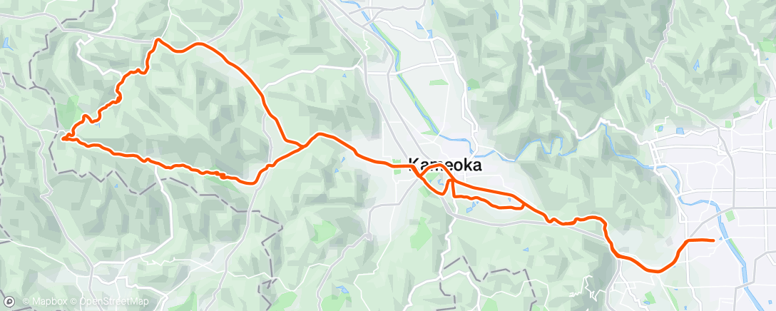 Map of the activity, ランチタイム ライド