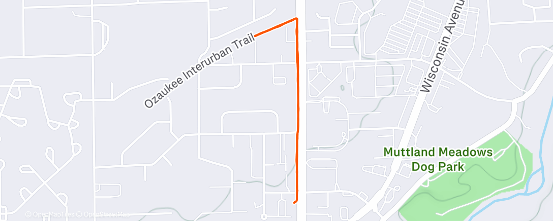 Map of the activity, Night Hike
