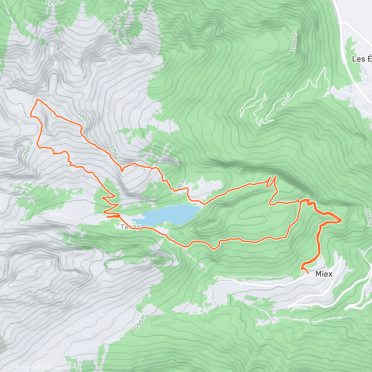 Карта физической активности (Grammont et retrouver les explorateurs)