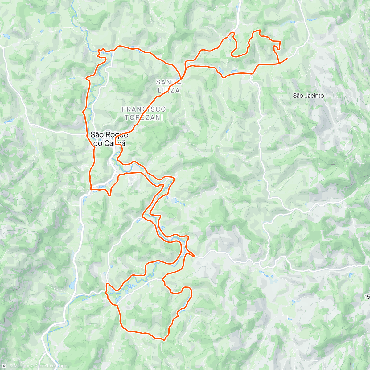 「Passeio ciclistico Thiago Bike São Roque」活動的地圖
