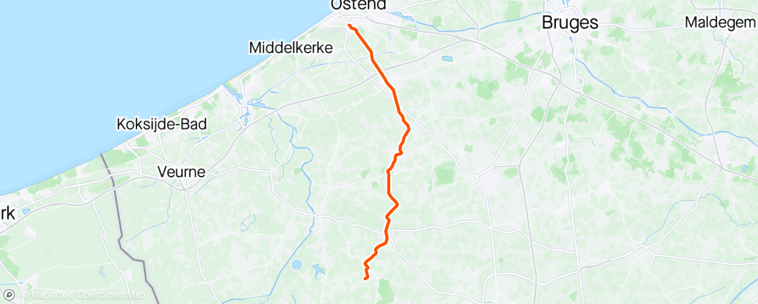 Map of the activity, Ochtendrit op gravelbike