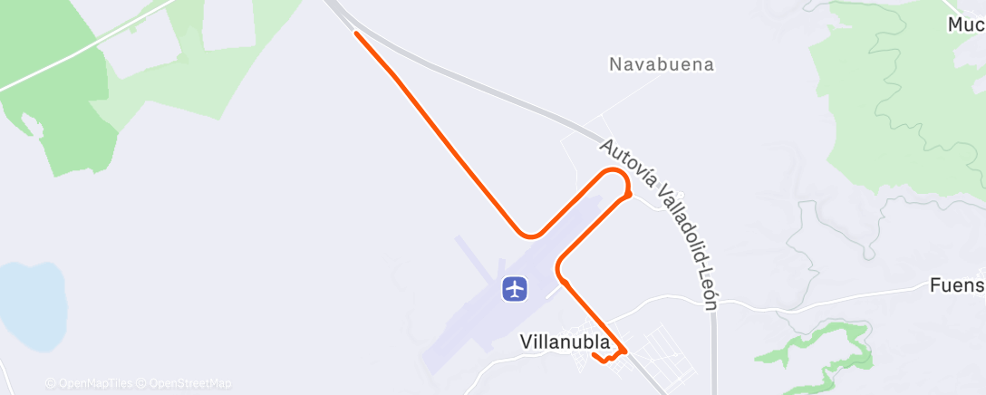 Map of the activity, Bicicleta por la tarde