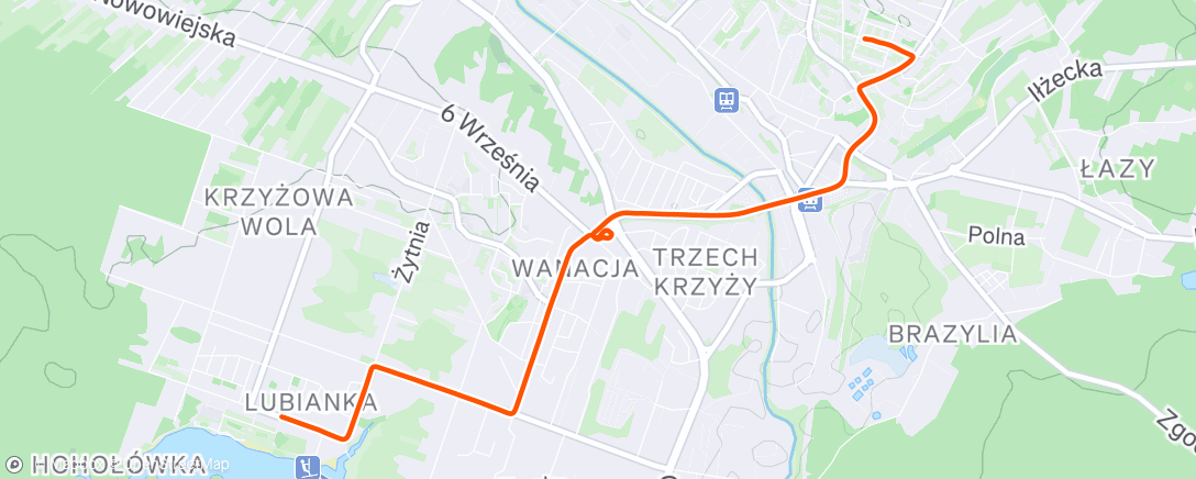 Map of the activity, Morning Ride