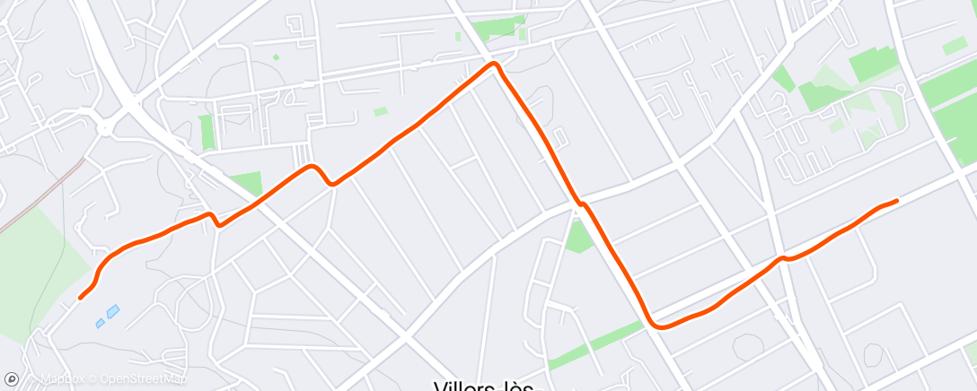 Map of the activity, Vélotaf A
