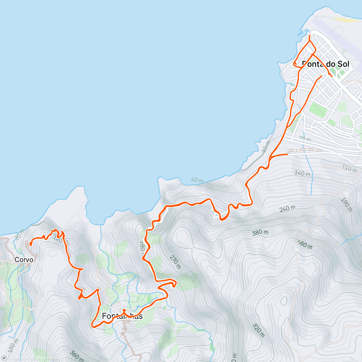 Map of the activity, Hike Ponta do Sol