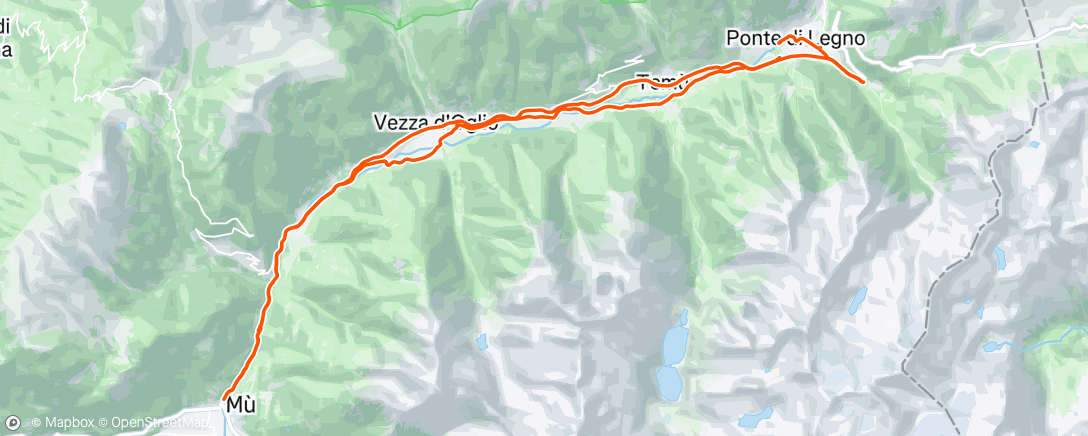 Map of the activity, Sgambata