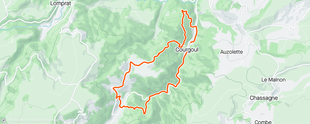 Carte de l'activité Morning Trail Run