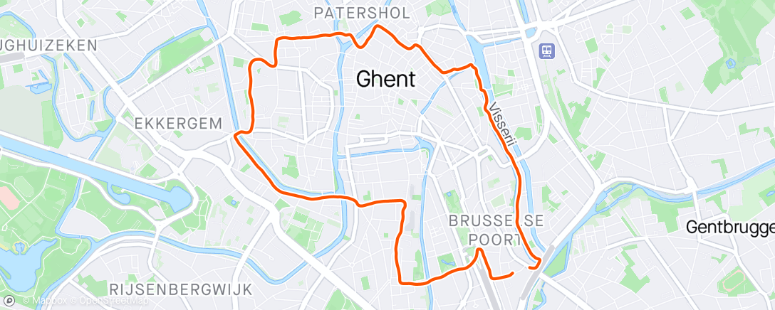 Map of the activity, Gent