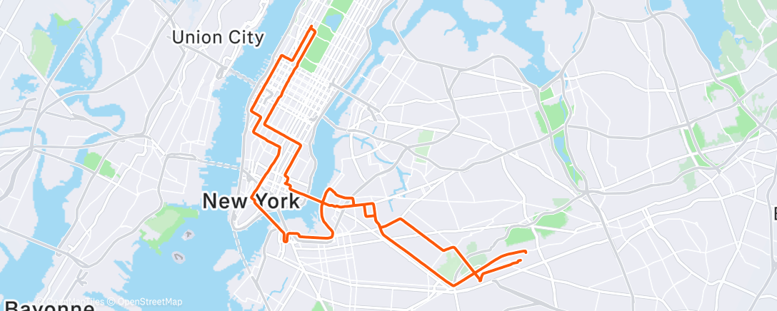 Map of the activity, Afternoon Ride