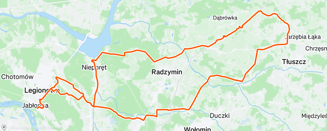 Map of the activity, Morning Ride