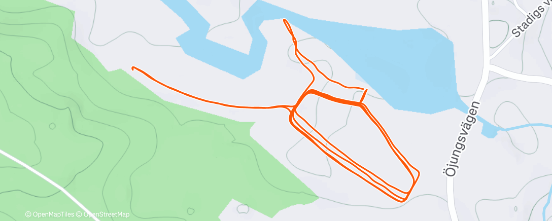 Map of the activity, Ullungsfors skidstadion