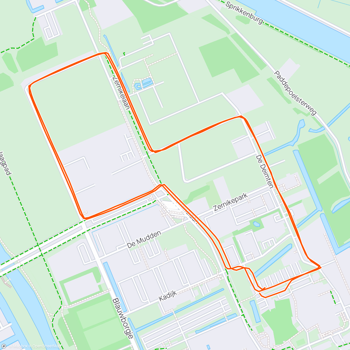 Map of the activity, Sporteiland (Tritanium) Zwemloop - Deel 2/2