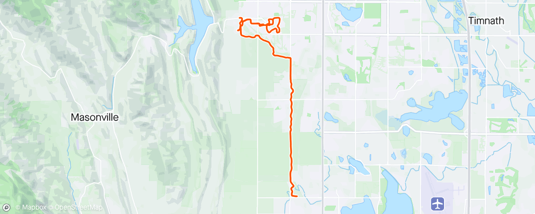 Map of the activity, Mariposa Trail outback