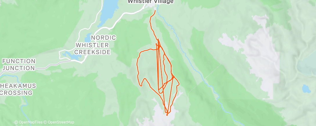 Map of the activity, Morning Alpine Ski