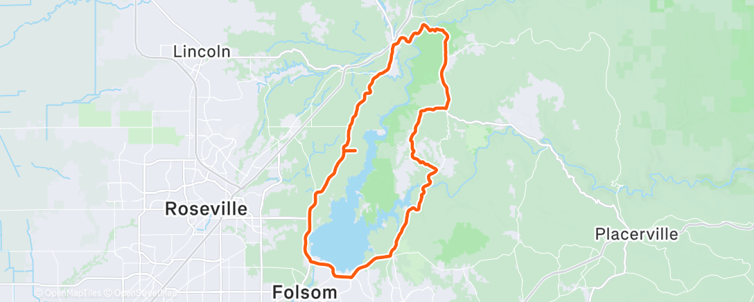 Map of the activity, Afternoon Ride
