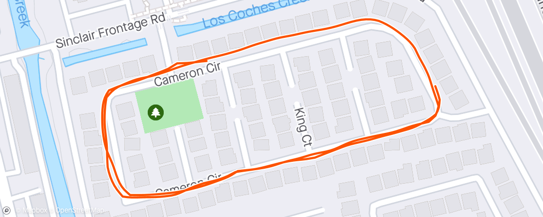 Mapa da atividade, 1mile run