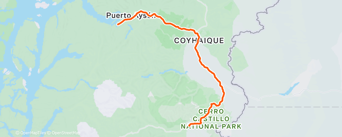 Map of the activity, Morning Ride