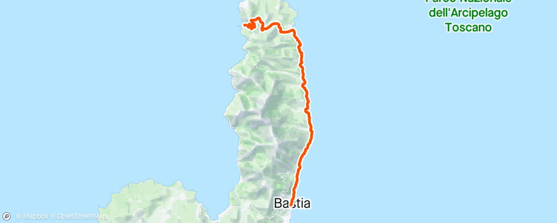 Map of the activity, Last day -Bastia or bust