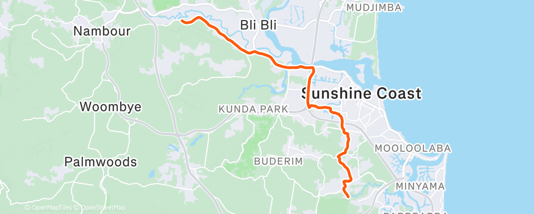 Карта физической активности (Afternoon Ride)