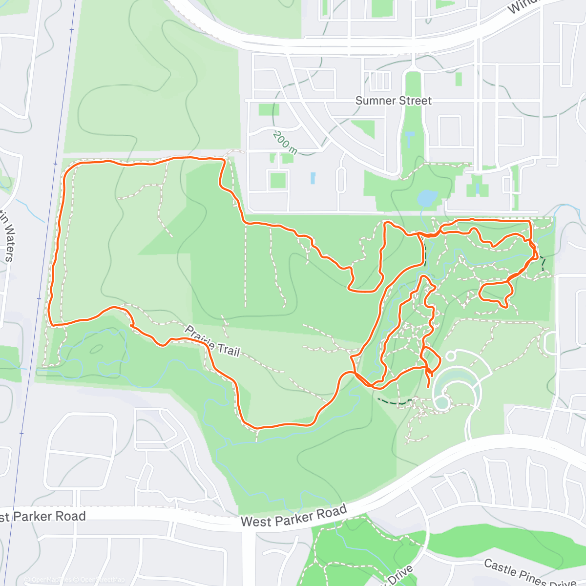 Map of the activity, TDV Arbor Hills