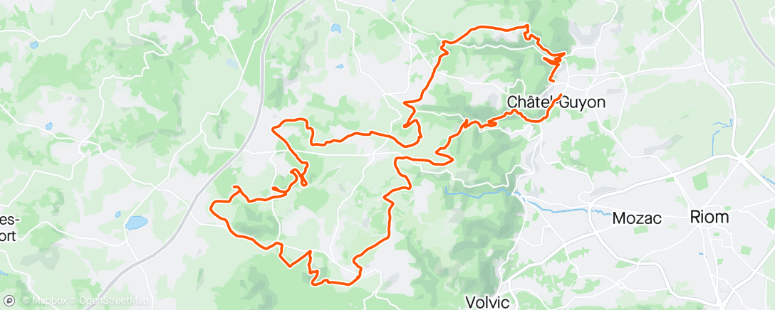 Map of the activity, Sortie en VTT électrique dans l'après-midi