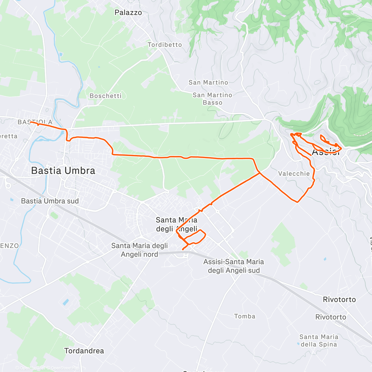 Map of the activity, Corsa con i Cunelli 🐇❤️‍🔥