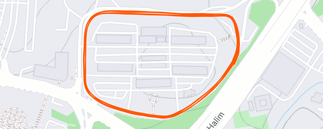 Карта физической активности (Evening Run)