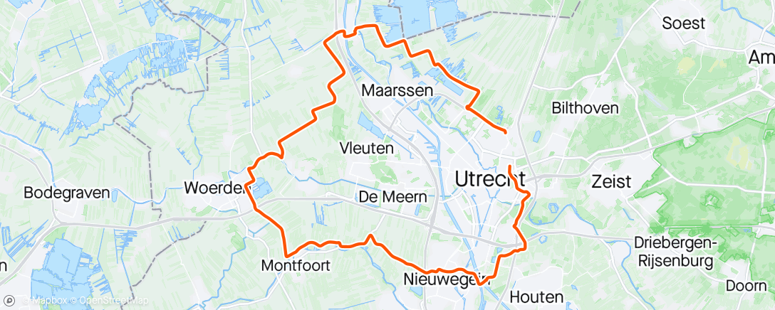 Map of the activity, Rondje (Utrecht)