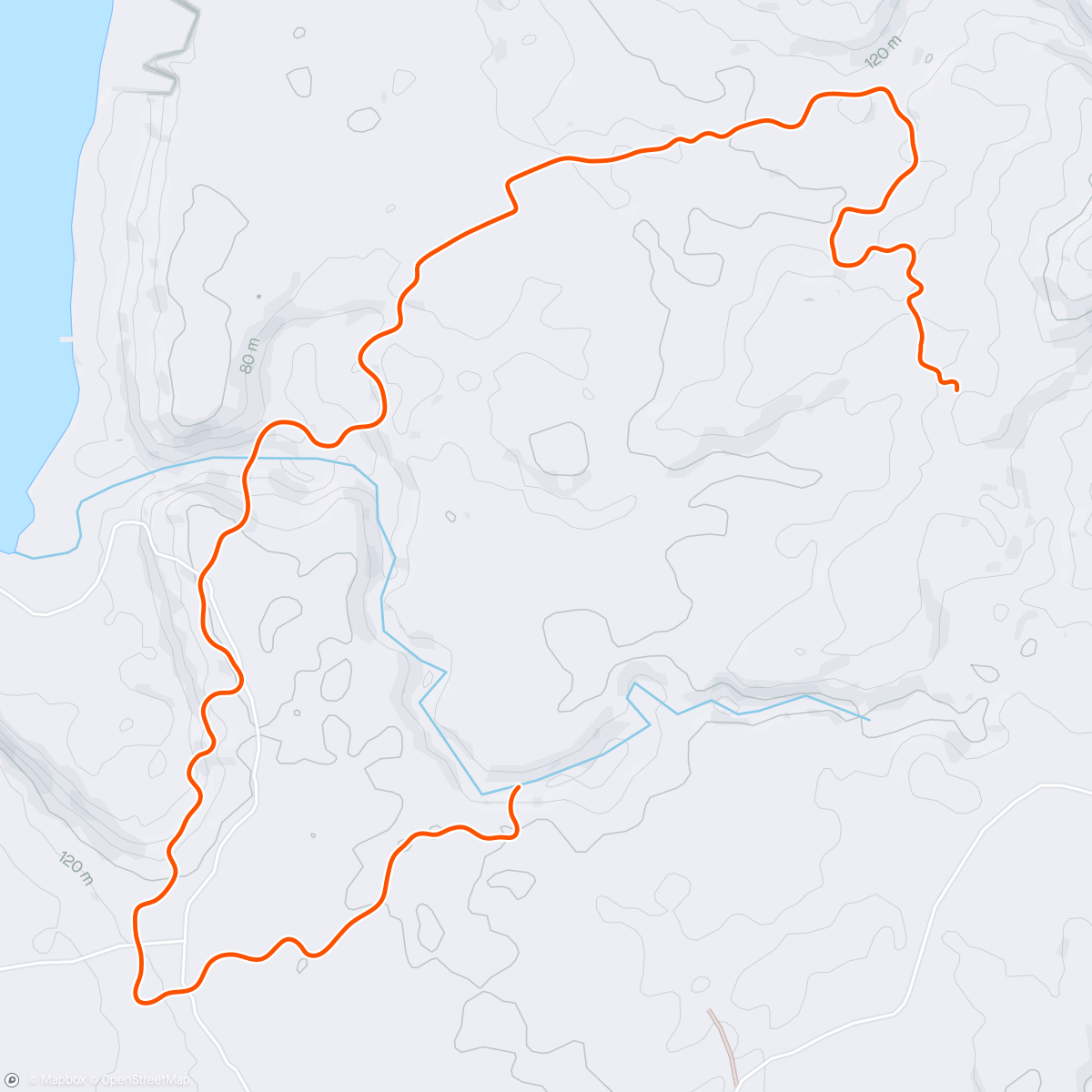 Map of the activity, Zwift - Group Workout: Wave Rider on Countryside Tour in Makuri Islands