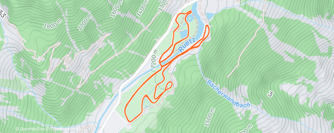 Карта физической активности (Recovery nordic ski)