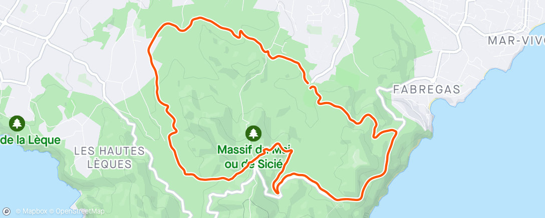 Mapa da atividade, Duo trail avec vicky 👍😘