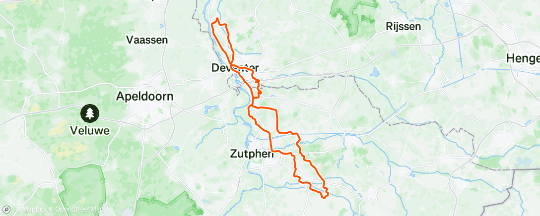 Map of the activity, Morning Ride