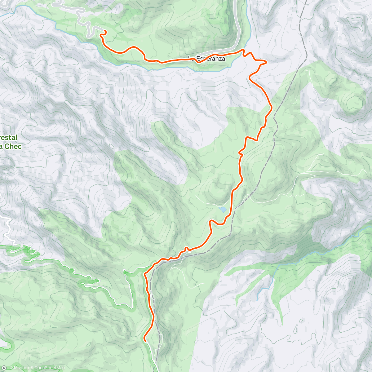 Map of the activity, ROUVY - GWA Colombia | Stage 3 - Nevado del Ruiz