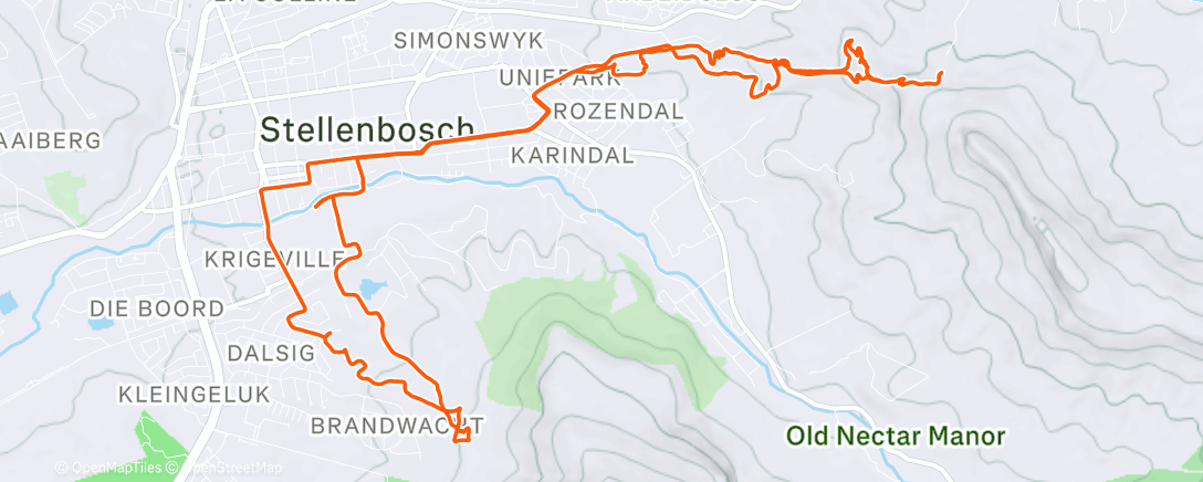 Map of the activity, Morning Ride